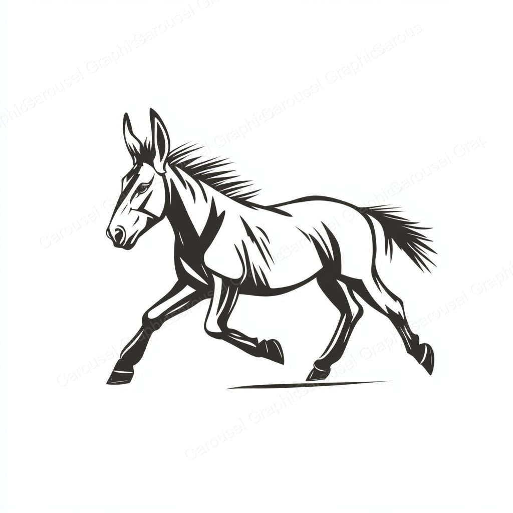 Donkey Vector Graphic preview