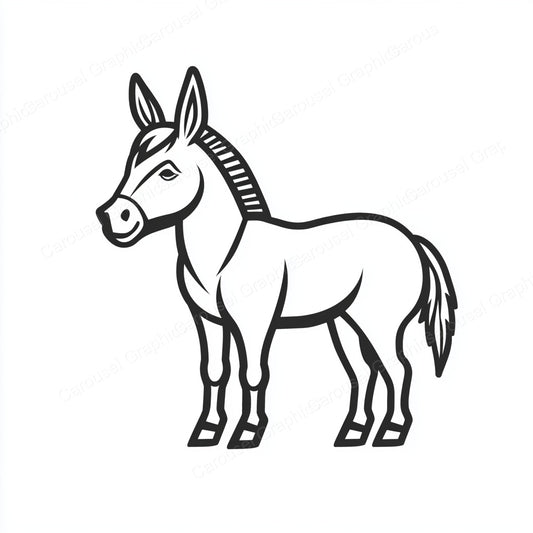 Donkey Vector Graphic preview