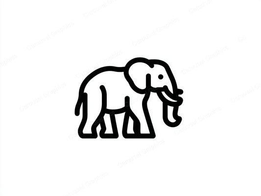 Elephant Vector Graphic preview