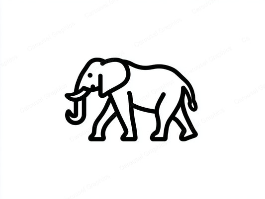 Elephant Vector Graphic preview