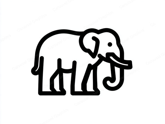 Elephant Vector Graphic preview
