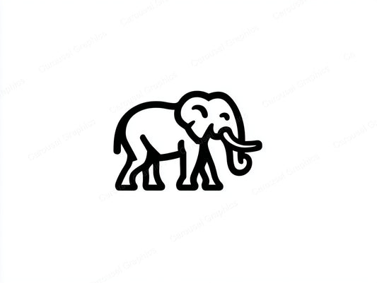 Elephant Vector Graphic preview