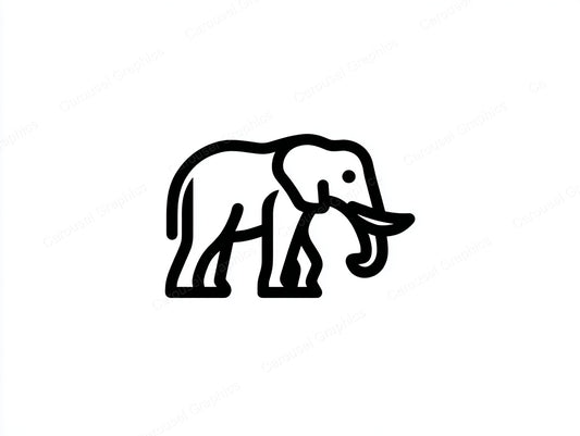 Elephant Vector Graphic preview