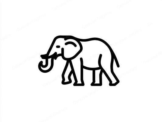 Elephant Vector Graphic preview