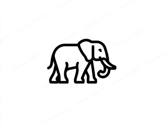 Elephant Vector Graphic preview