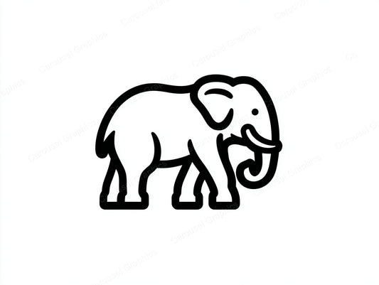 Elephant Vector Graphic preview