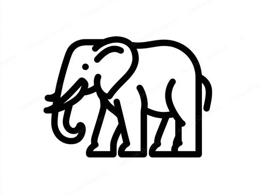 Elephant Vector Graphic preview
