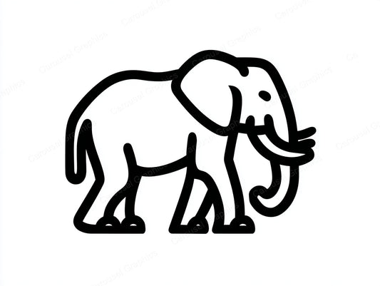 Elephant Vector Graphic preview
