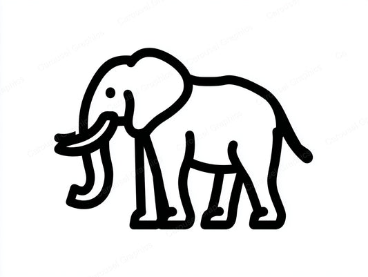Elephant Vector Graphic preview