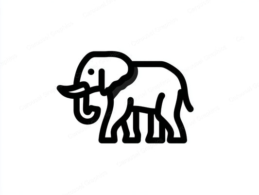 Elephant Vector Graphic preview