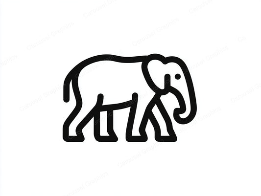 Elephant Vector Graphic preview