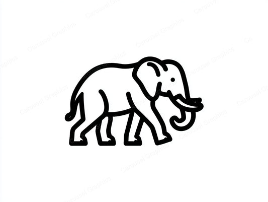 Elephant Vector Graphic preview