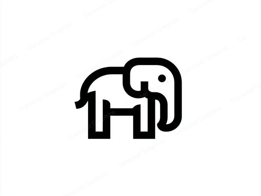 Elephant Vector Graphic preview
