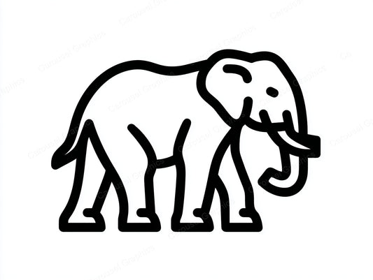 Elephant Vector Graphic preview