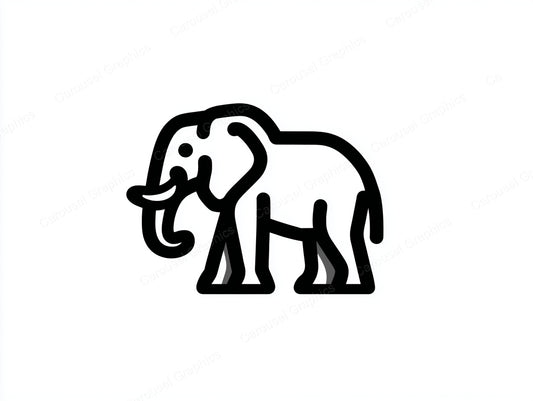 Elephant Vector Graphic preview