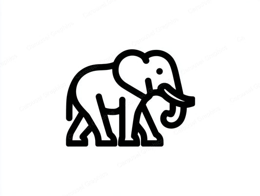 Elephant Vector Graphic preview