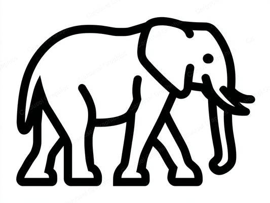 Elephant Vector Graphic preview