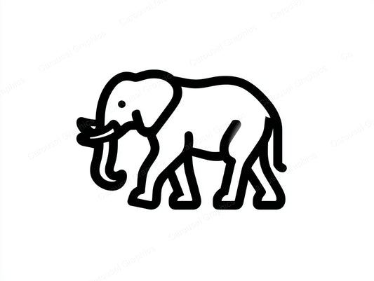 Elephant Vector Graphic preview