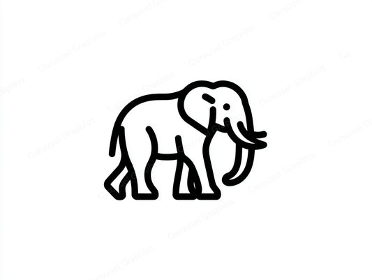 Elephant Vector Graphic preview