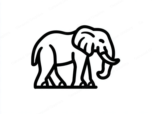 Elephant Vector Graphic preview