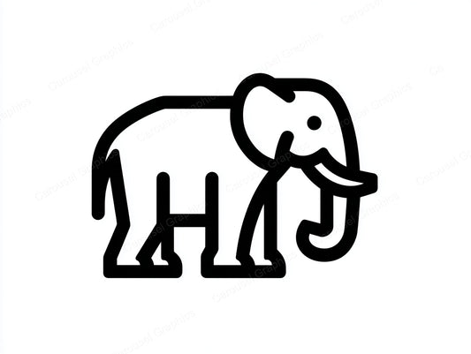 Elephant Vector Graphic preview