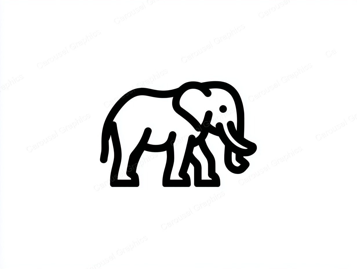 Elephant Vector Graphic preview