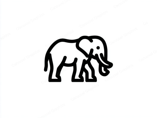 Elephant Vector Graphic preview