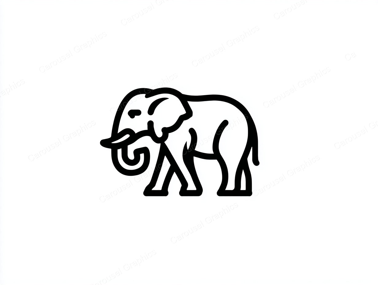 Elephant Vector Graphic preview