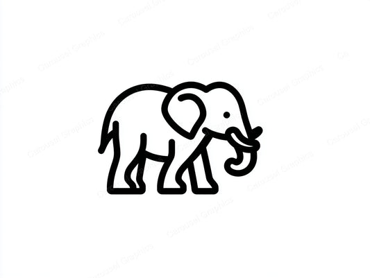 Elephant Vector Graphic preview