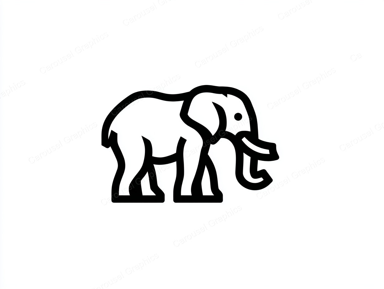 Elephant Vector Graphic preview