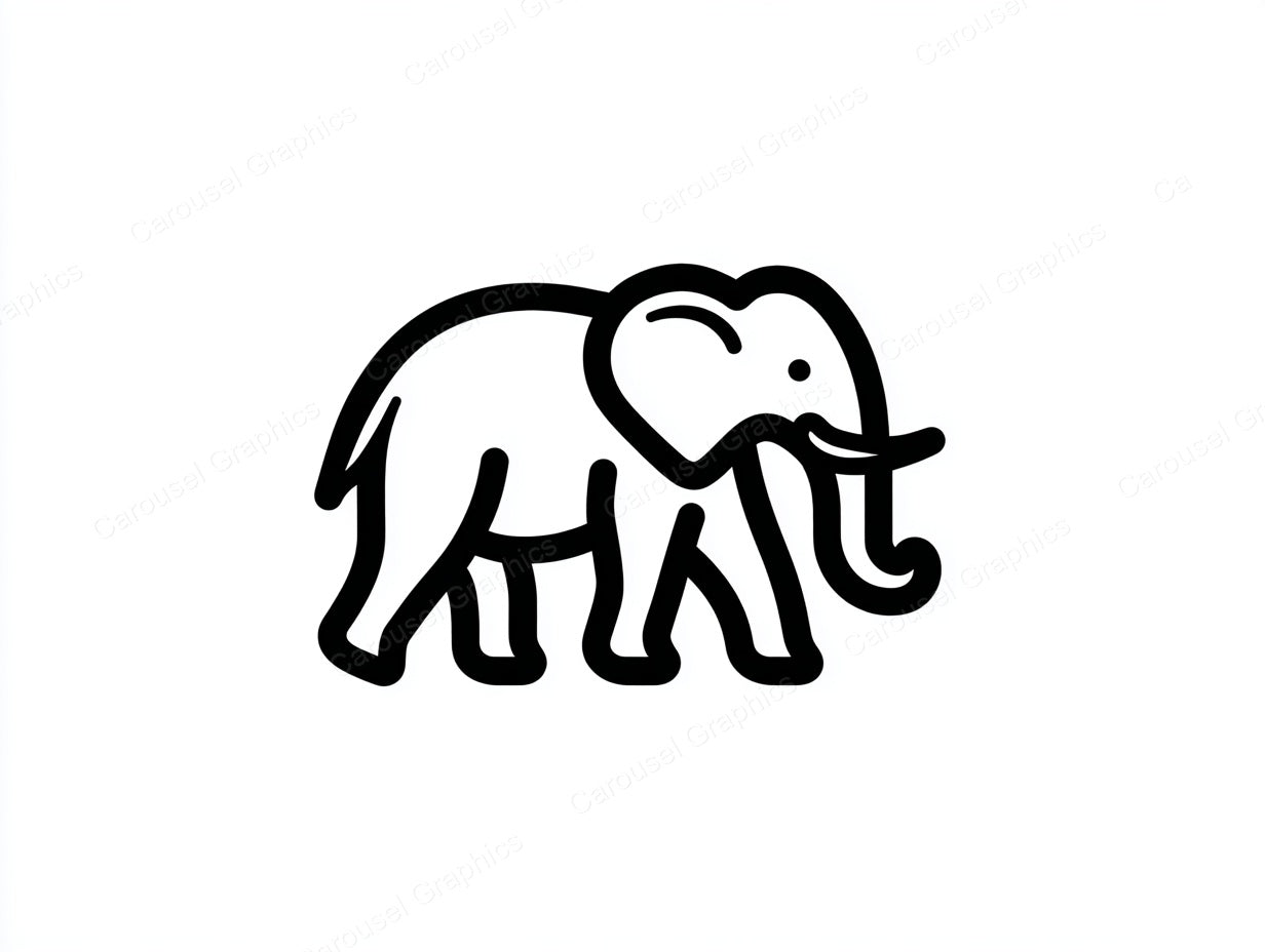 Elephant Vector Graphic preview