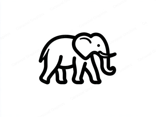Elephant Vector Graphic preview