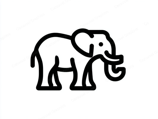 Elephant Vector Graphic preview