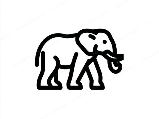 Elephant Vector Graphic preview