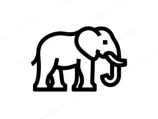 Elephant Vector Graphic preview