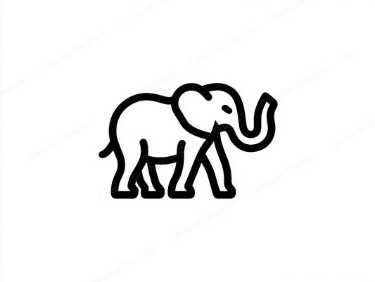 Elephant Vector Graphic preview
