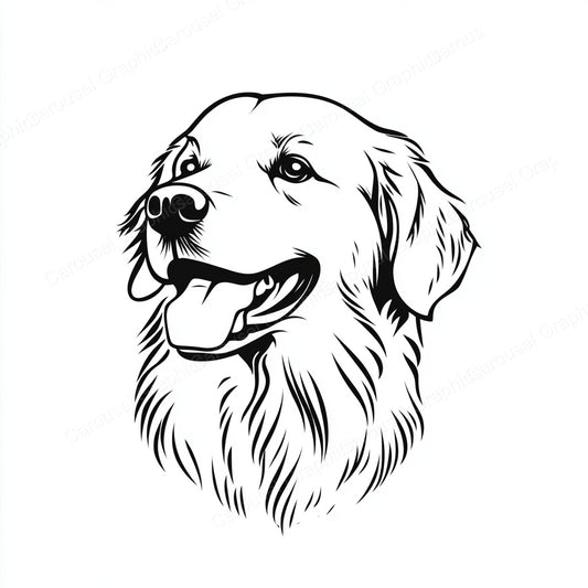 Golden Retriever Vector Graphic preview