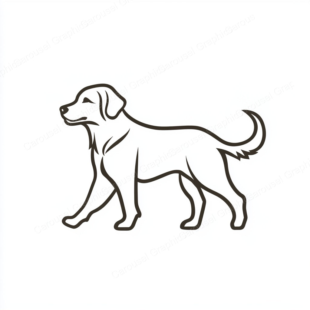 Golden Retriever Vector Graphic preview