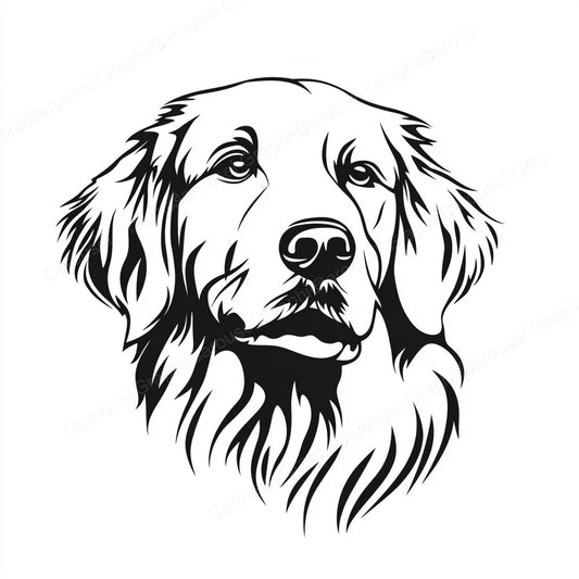 Golden Retriever Vector Graphic preview
