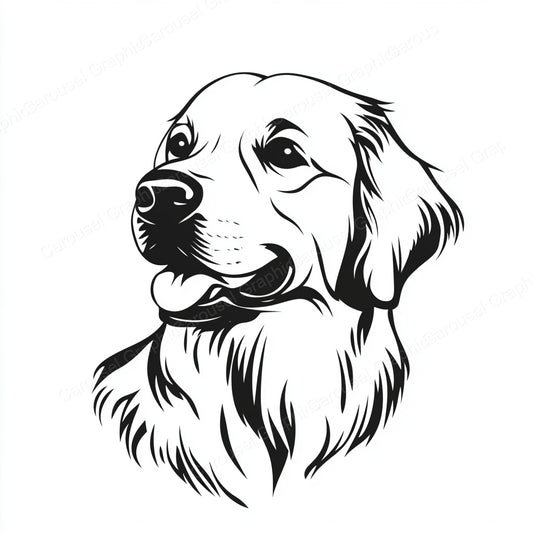 Golden Retriever Vector Graphic preview