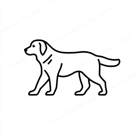 Golden Retriever Vector Graphic preview