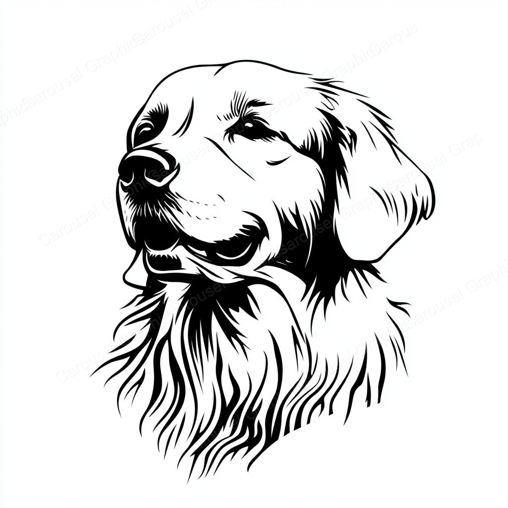 Golden Retriever Vector Graphic preview