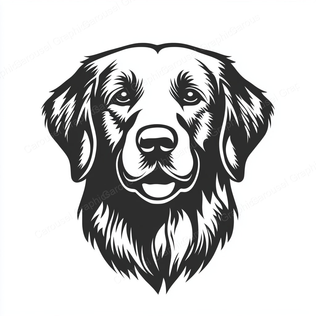 Golden Retriever Vector Graphic preview