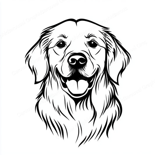 Golden Retriever Vector Graphic preview