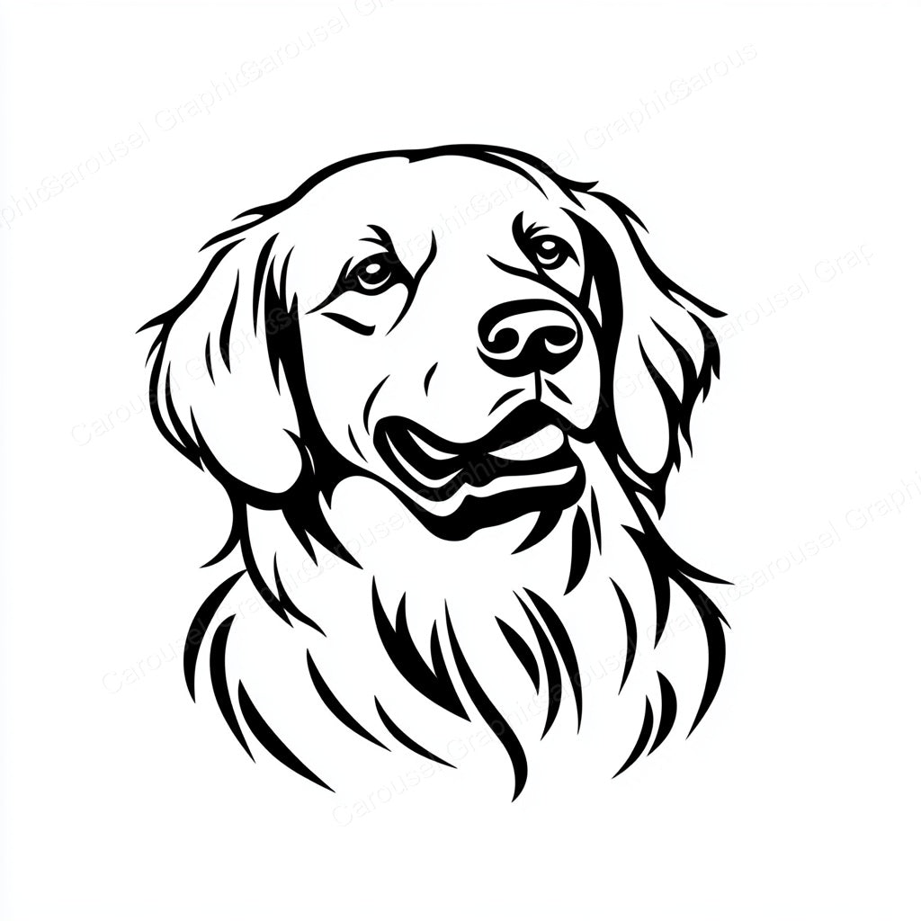 Golden Retriever Vector Graphic preview