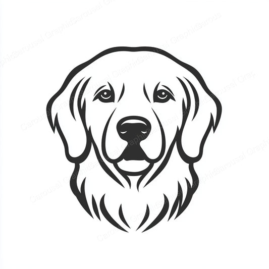 Golden Retriever Vector Graphic preview