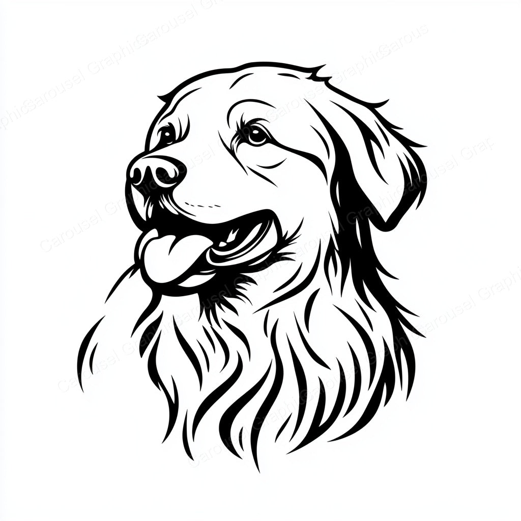 Golden Retriever Vector Graphic preview