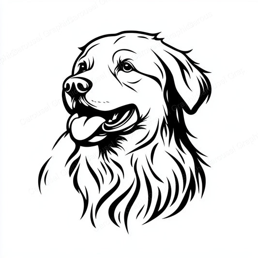 Golden Retriever Vector Graphic preview