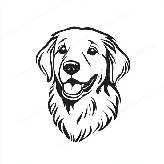 Golden Retriever Vector Graphic preview