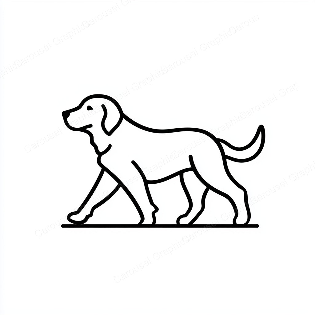 Golden Retriever Vector Graphic preview